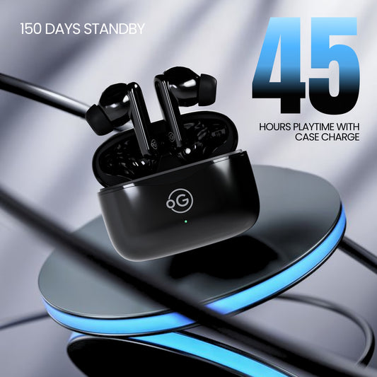 WAVEPOD 3 – Black | Deep Bass True Wireless Earbuds