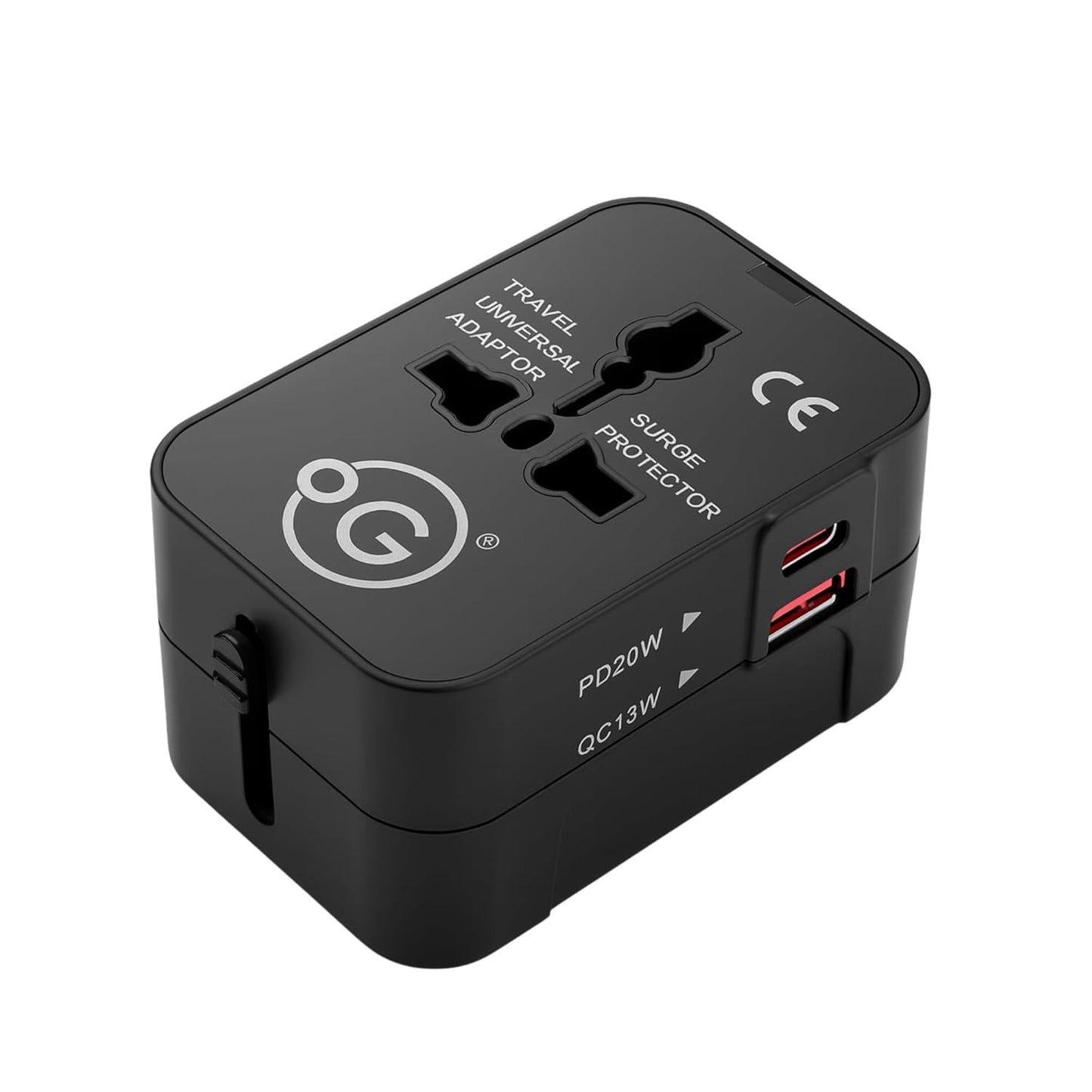 OOGE Universal Travel Adapter – 38W Fast Charger