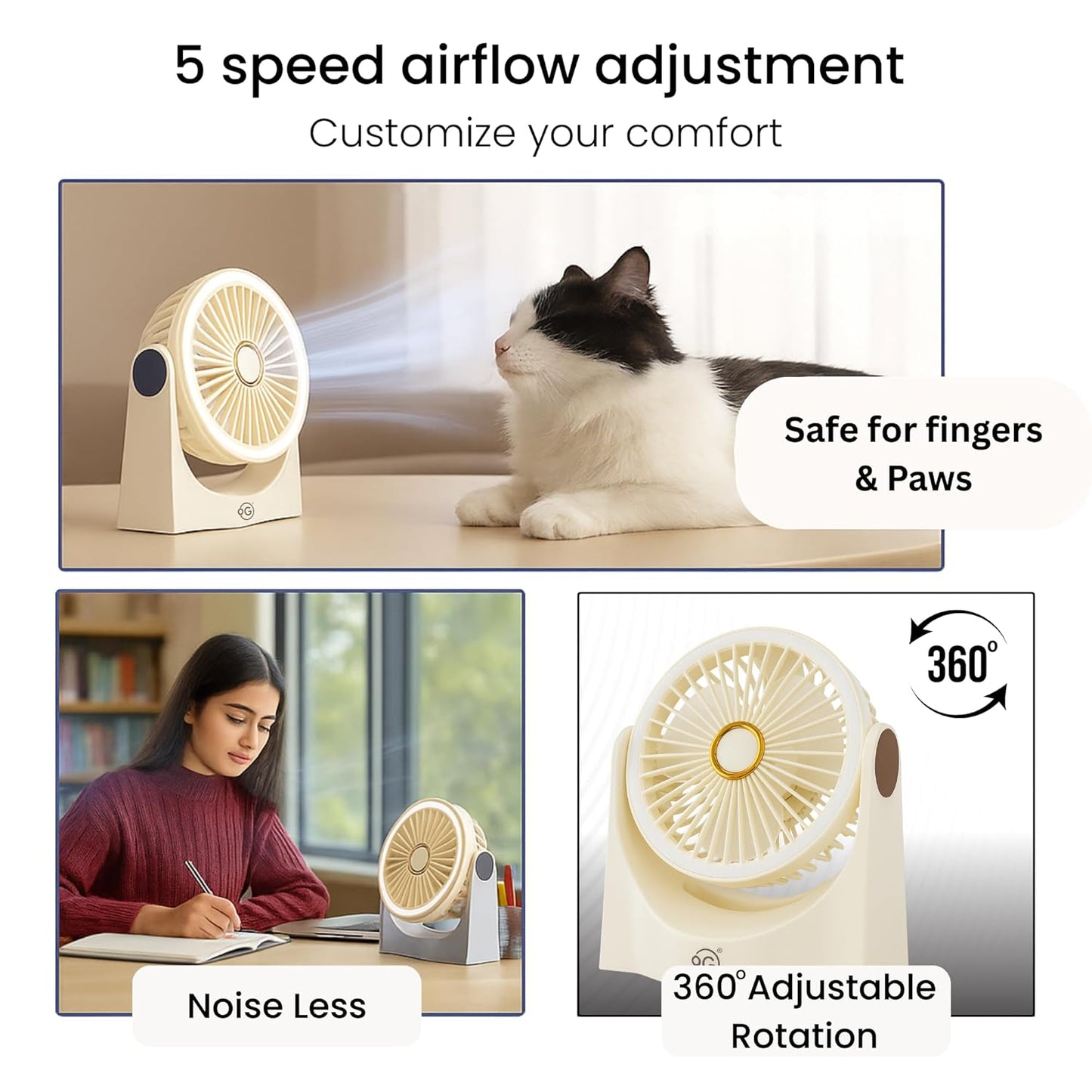 BREEZE 1000 Multifunctional LED Fan