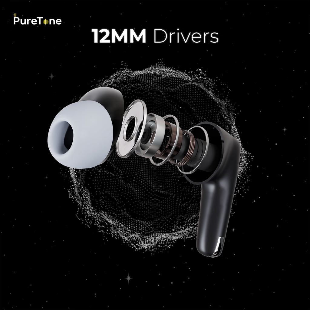 WAVEPODS 1 – Black | True Wireless Earbuds