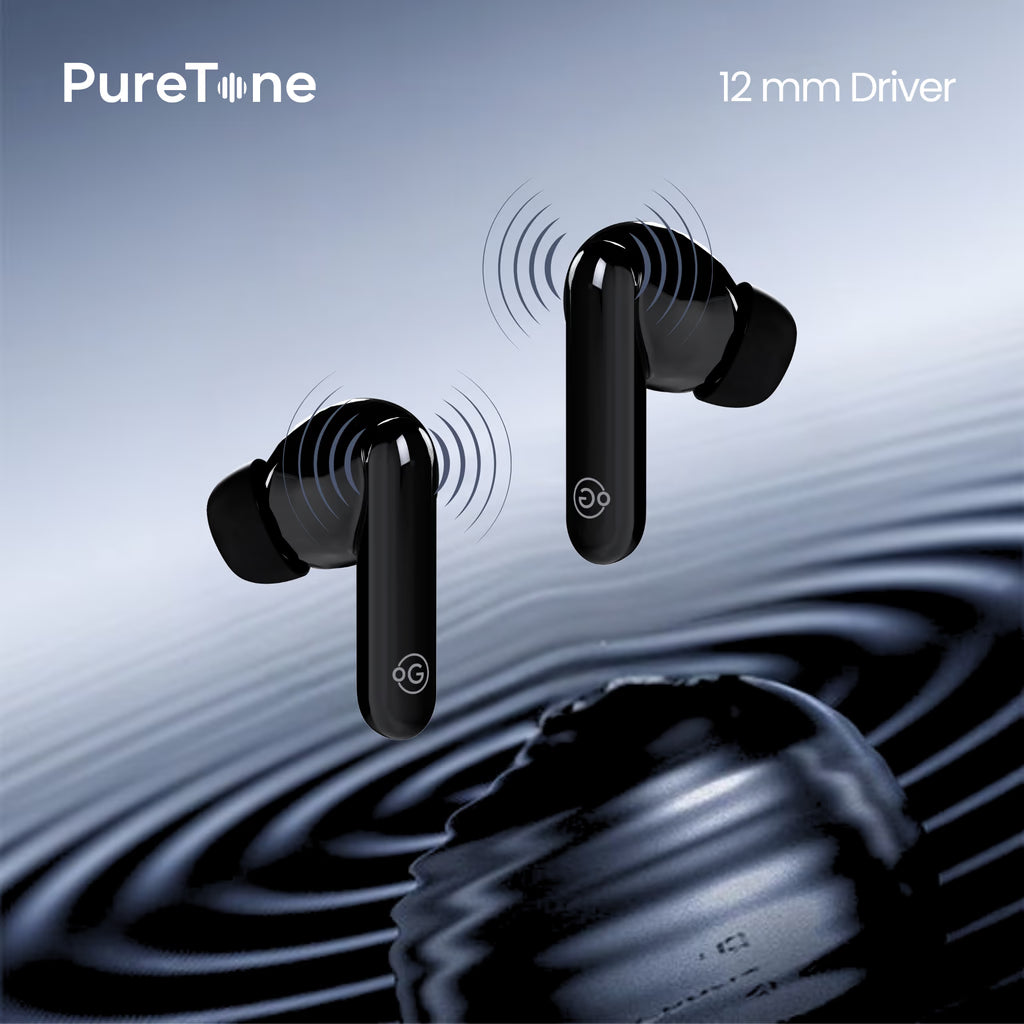 WAVEPOD 3 – Black | Deep Bass True Wireless Earbuds